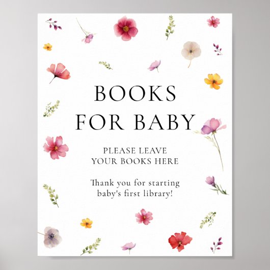 Boeken van wilde Baby showers voor Baby Poster (Voorkant)