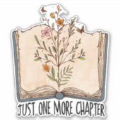 Boeken van wilde bloemen vlinder nog een hoofdstuk sticker (Voorkant)