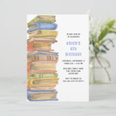 Boeken Verjaardagsfeest Kaart (Staand voorkant)