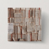  boeken vierkante button 5,1 cm (Voorkant)