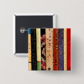 Boeken Vierkante Button 5,1 Cm (Voorkant /achterkant)