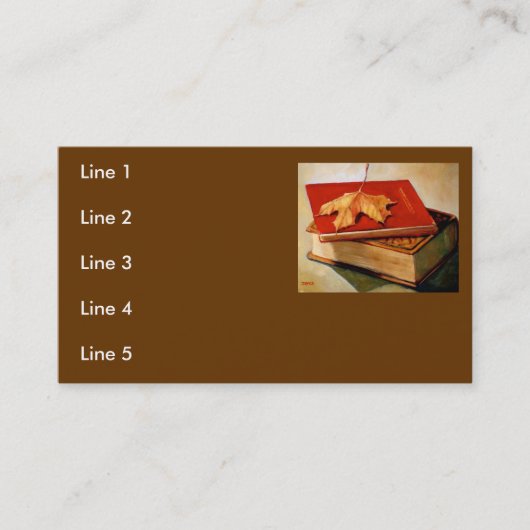 BOEKEN VISITEKAARTJES (Voorkant)