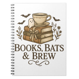 Boeken, Vleermuizen & Brouwsel Halloween Herfst He Notitieboek