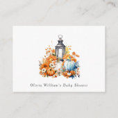 BOEKEN VOOR BABY A Little Pumpkin Herfst Autumn Informatiekaartje (Achterkant)