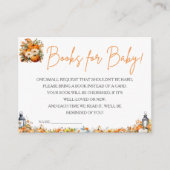 BOEKEN VOOR BABY A Little Pumpkin Herfst Autumn Informatiekaartje (Voorkant)