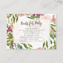 boeken voor baby - aanvraagkaarten griekse bloemen