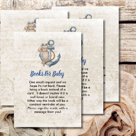 Boeken voor Baby Ahoy Het is een jongen nautisch t Informatiekaartje