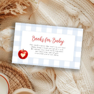 Boeken voor baby appel van ons oog jongen baby sho informatiekaartje