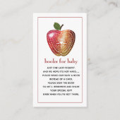 Boeken voor Baby Apple Baby shower Book Request Informatiekaartje (Voorkant)