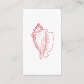 Boeken voor Baby Baby Chic Pink Seashell Baby show Informatiekaartje (Achterkant)