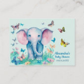 Boeken voor Baby Baby Elephant Informatiekaartje (Achterkant)