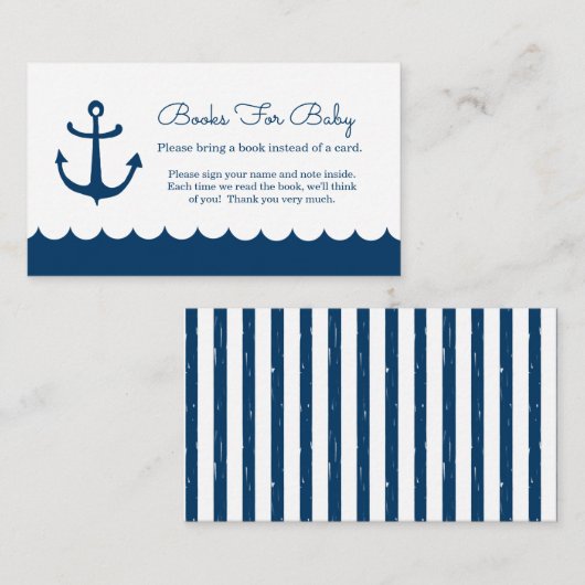 Boeken voor Baby Baby shower-behuizing Informatiekaartje (Voorkant / Achterkant)