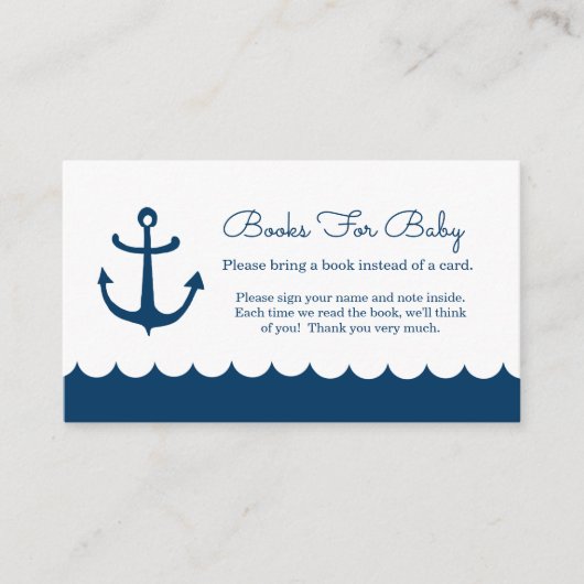 Boeken voor Baby Baby shower-behuizing Informatiekaartje (Voorkant)