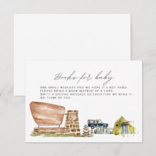 Boeken voor Baby, Baby shower behuizing kaart, Nat Informatiekaartje