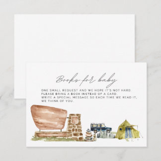 Boeken voor Baby, Baby shower behuizing kaart, Nat Informatiekaartje