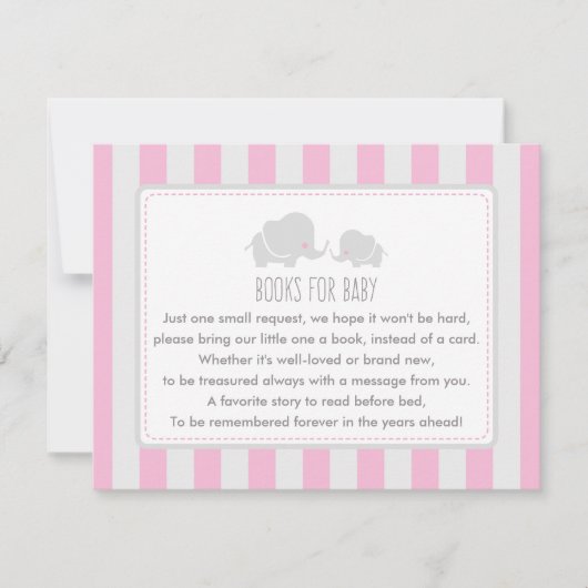 Boeken voor baby - Baby shower Game Kaart (Voorkant)