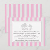 Boeken voor baby - Baby shower Game Kaart (Voorkant / Achterkant)