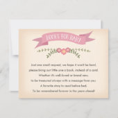 Boeken voor baby - Baby shower Game Kaart (Voorkant)