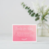 Boeken voor baby | Baby shower Invitation Insert Informatiekaartje (Staand voorkant)