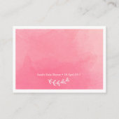 Boeken voor baby | Baby shower Invitation Insert Informatiekaartje (Achterkant)
