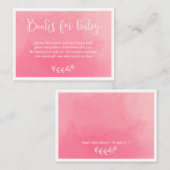 Boeken voor baby | Baby shower Invitation Insert Informatiekaartje (Voorkant / Achterkant)