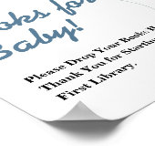 Boeken voor Baby Balloon Eucalyptus Baby shower SI Poster (Hoek)