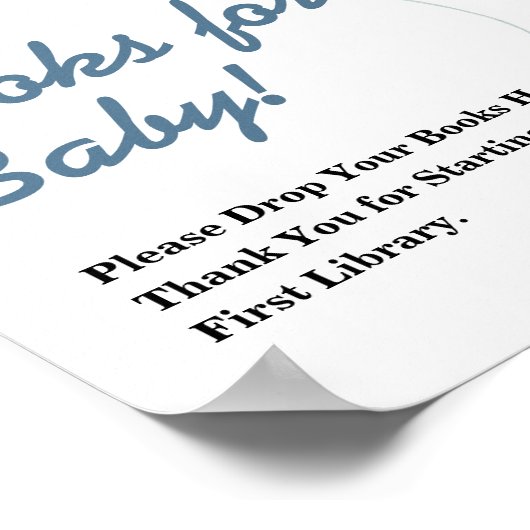 Boeken voor Baby Balloon Eucalyptus Baby shower SI Poster (Hoek)