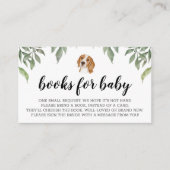 Boeken voor Baby Beagle Waterverf Enclosure Card Informatiekaartje (Voorkant)
