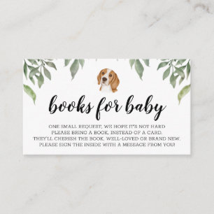 Boeken voor Baby Beagle Waterverf Enclosure Card Informatiekaartje