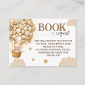 Boeken voor Baby Beer Ballons Neutraal Informatiekaartje (Voorkant)