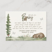 Boeken voor Baby Beer Gender Neutral Woodland Show Informatiekaartje (Voorkant)