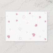 Boeken voor Baby Beer met roze ballonnen Boho Informatiekaartje (Achterkant)