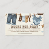 Boeken voor baby-behuizingskaart informatiekaartje (Voorkant)