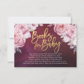 Boeken voor baby bij baby shower / Neem een boek m Kaart (Voorkant)