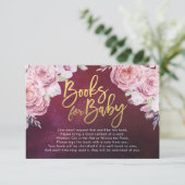 Boeken voor baby bij baby shower / Neem een boek m Kaart (Staand voorkant)