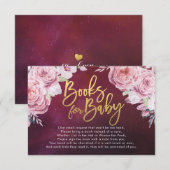 Boeken voor baby bij baby shower / Neem een boek m Kaart (Voorkant / Achterkant)