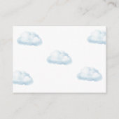 Boeken voor Baby Blue Hete Luchtballon Baby shower Informatiekaartje (Achterkant)