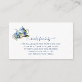 Boeken voor Baby Blue Hydrangea Tea Party Informatiekaartje (Voorkant)