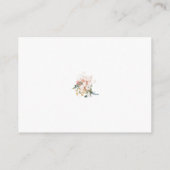 Boeken voor Baby Blush Pink Bow Floral Baby shower Informatiekaartje (Achterkant)