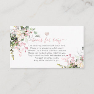 Boeken voor Baby Blush Roze Eucalyptus Informatiekaartje