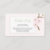Boeken voor Baby blush roze spring baby shower Informatiekaartje (Voorkant)