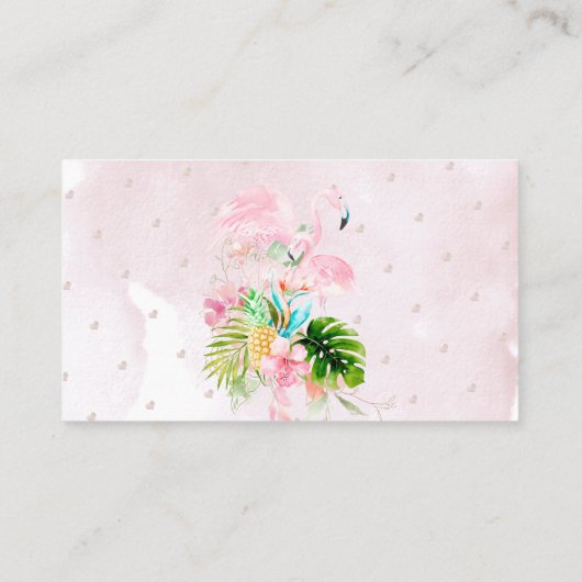 Boeken voor Baby Blush roze vlamingos Enc. Plaatskaartje (Achterkant)