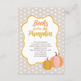 Boeken voor Baby, Boek Verzoek, Baby Shower Instee Informatiekaartje