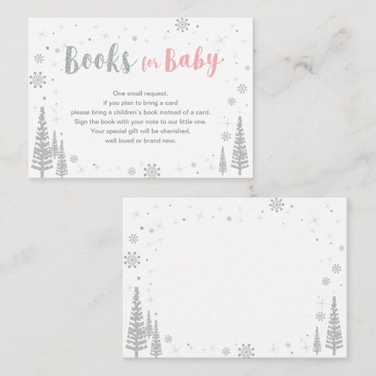 Boeken voor Baby, Boekaanvraag, Baby shower Activi Informatiekaartje (Voorkant / Achterkant)