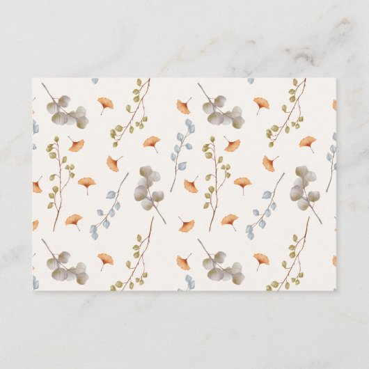 Boeken voor Baby boho babykleding waterverf Informatiekaartje (Achterkant)