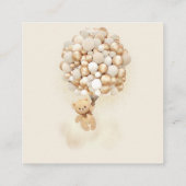 Boeken voor Baby Boho Beer Thema Baby shower Informatiekaartje (Achterkant)