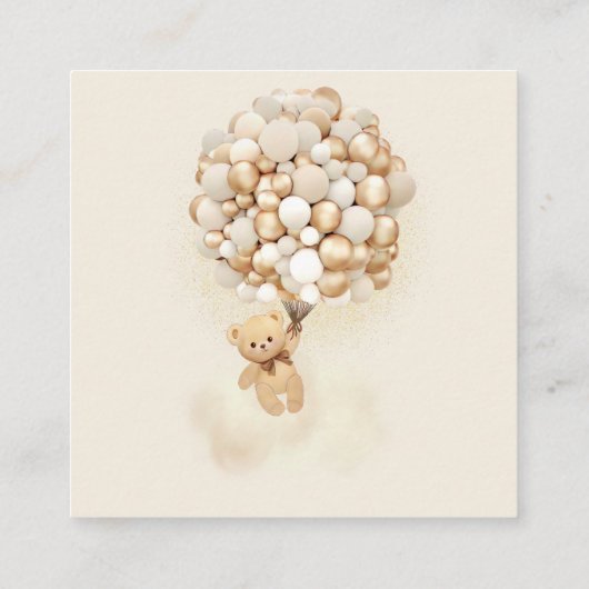 Boeken voor Baby Boho Beer Thema Baby shower Informatiekaartje (Achterkant)