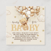 Boeken voor Baby Boho Beer Thema Baby shower Informatiekaartje (Voorkant)