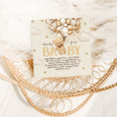 Boeken voor Baby Boho Beer Thema Baby shower Informatiekaartje