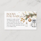 Boeken voor Baby Boho Christmas Baby shower Informatiekaartje (Voorkant)